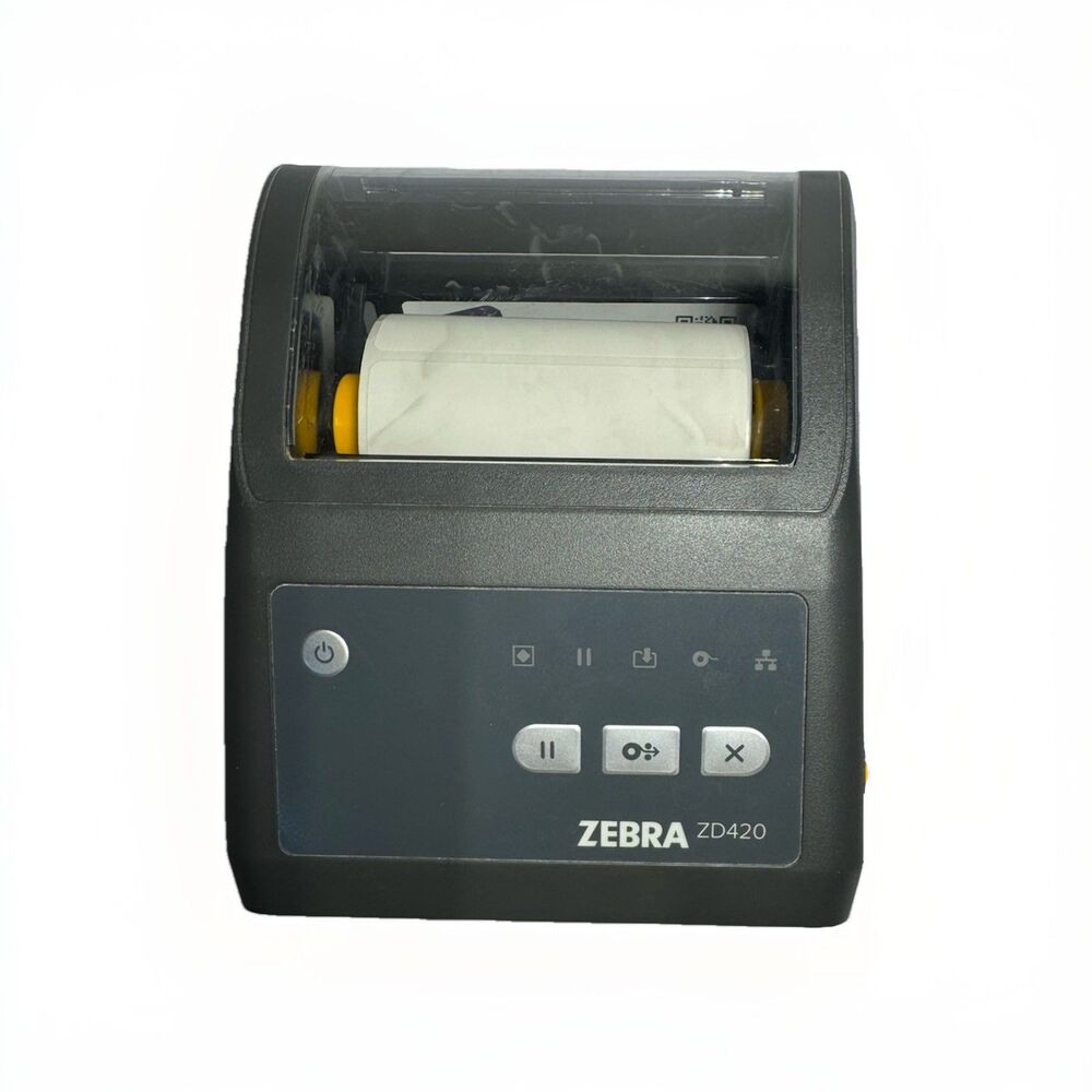 Zebra ZD420 Thermal Label Printer ZD42042-D01000EZ w/ Power Supply & USB